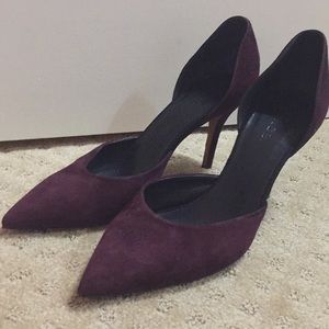 Vince purple suede heels